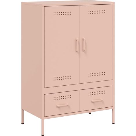 Maison Exclusive - Credenza Rosa 68x39x101,5 cm in Acciaio