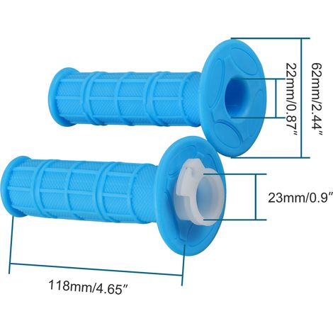 Sky blue universal handle with half-surface pattern - handle for PITBIKE/ATV/motorcycle (1/4)