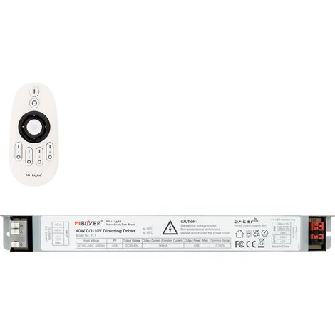 Driver Regulable 1-10V No Flicker 40W+ Mando RF 4 Zonas MiBoxer  AAA (1/5)