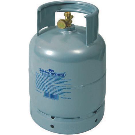 BOMBOLA PER GAS GPL RICARICABILE Kg.1 capienza lt.2,5 ø cm.17x33h.