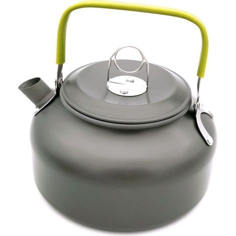 Bouilloire de camping portable de 800 ml, bouilloire à thé, théière en alliage d'aluminium pour la randonnée et le trekking, chauffe rapide (1/5)