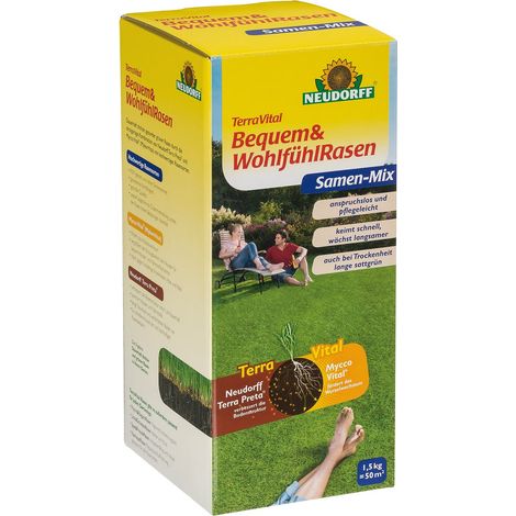 NEUDORFF® TerraVital Bequem&WohlfühlRasen Samen-Mix 1,5 kg