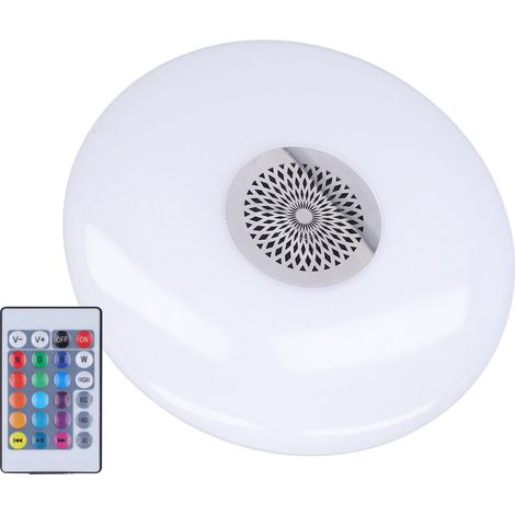 24W E27 RGB Farbwechsel-Musiklampe mit Fernbedienung, Smart-Musiklautsprecher, Deckenleuchte 85–265V (1/5)