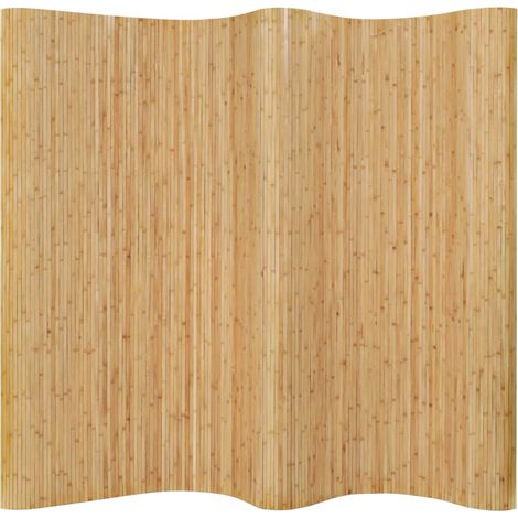 Raumteiler，Paravent，Trennwand，Stellwand Sichtschutz Balkon Bambus 250x165 cm Natur XDFNX916262 (1/5)