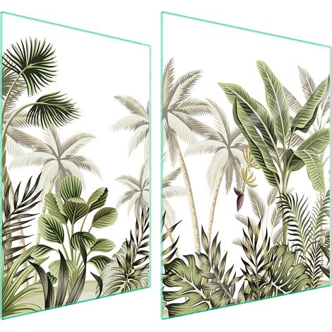 GLASSCHUTZPLATTE FÜR HERD 70x52 BLÄTTER (1/5)