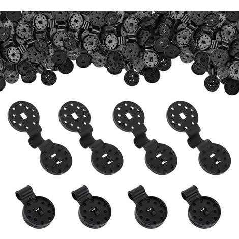 60 Stück Sonnensegelclips, Kunststoffclips für Sonnensegel, Gartennetzclips, Befestigungsclips für Schattierungsnetze, für Schwimmbäder, Gartenpflanzen, Rasenschatten (1/5)