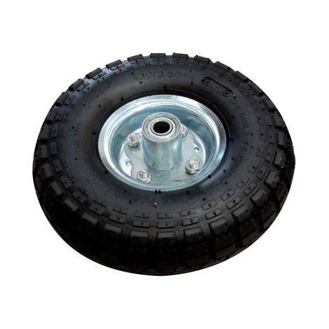 RUOTA PNEUMATICA X BRAVETTA MOZZO DECENTRATO HAND  3,50X4 DISCO MET MOZZO MM 50 F.MM 20 + PFU