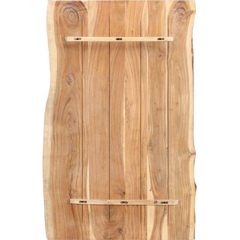 Maison Exclusive - Tischplatte Massivholz Akazie 100x(50-60)x3,8 (1/5)