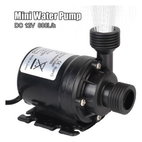 Alovez - Systeme de refroidissement pour fontaine, 12V DC, moteur sans balais, pompe a eau Submersible, Mini jardin Portable, 800L/H, Ultra silencieux, 5M (1/5)