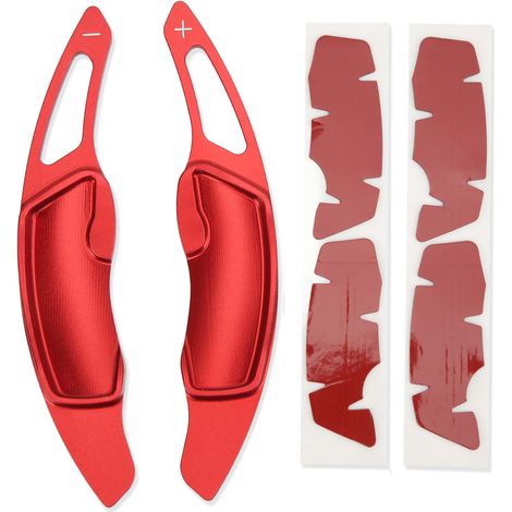 1 paio di prolunghe per leva del cambio in lega di alluminio per Subaru Impreza WRX BRZ Forester Legacy Outback, rosse (1/5)