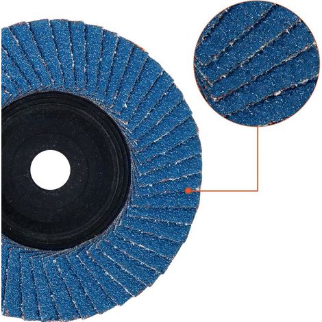 Lot de 5 meules - 75 x 10 mm - grains 60, 80, compatibles avec les meuleuses 10.8, 10.8, 12V 12 76 - accessoires pour meuleuses à bois en acier inoxydable et meuleuses d'angle sans fil. (1/3)