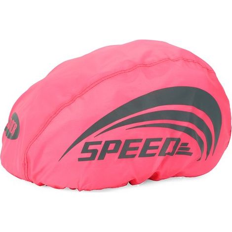 Lot de 2 housses de casque de vélo imperméables et réfléchissantes, avec boucles réglables, capuchons anti-poussière et anti-pluie, adaptées aux enfants et aux adultes, haute visibilité, rose 1. (1/5)