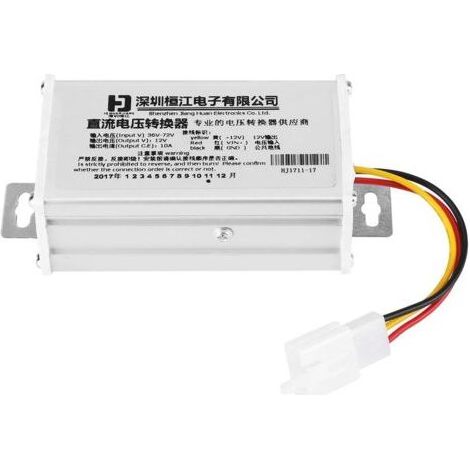Transformateur adaptateur convertisseur DC 36V-72V vers 12V 10A 120W pour scooter électrique (1/5)