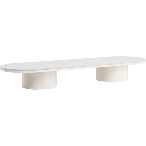 Table Basse XL en Pierre "Narvik" 190cm Beige