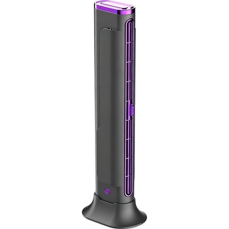 Petit ventilateur de chambre Appareil Tour Portable Compact Rechargeable Ventilateur de Bureau pour Chambre Maison Voiture Camping Extérieur Intérieur Camping-Car Garage (1/5)