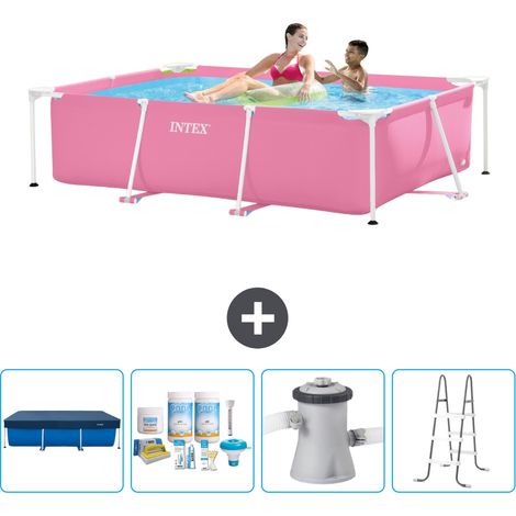 Intex Piscina con struttura Rettangolare - 220x150x60 cm - 5-pezzi  SCB6