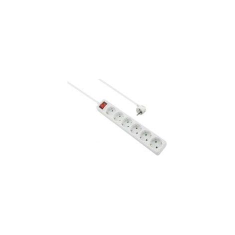 HELOS MULTIPRISE CLASSIC 6 PRISES AVEC INTERRUPTEUR BLANC 1,5 M 262796