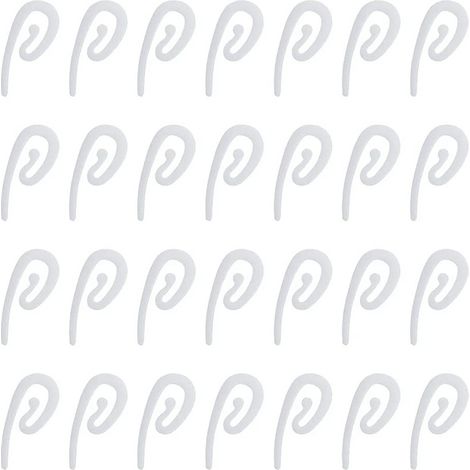 Crochets de rideaux en PVC de 28 mm avec motif nuage et point d'interrogation, accessoires de rideaux en plastique (1/5)