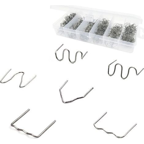 1800 PCS Tungsten Steel Hot Staples, 0.8mm / 0.6mm Welding Rods Hot Staple Repair Welding Nail, for Car Bumpers and Plastic Welding (1/5)