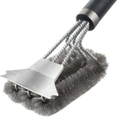 Brosse de nettoyage Grattoir pour Plancha, Grattoir Plancha pour Plaque INOX Grattoir Plancha Professionnel Grattoir Plancha avec Poignée, Grattoir Plancha INOX, Outil de Nettoyage de Grattoir de Gril