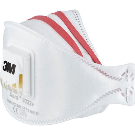 Caja 2 mascarillas respiradoras aura 9332-2 ffp3 con válvula 3m 7100329376