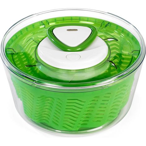 Zyliss E940012 Easy Spin 2 Centrifuga Per Insalata, Grande, Plastica, Verde, Insalatiera con Coperchio, Scolaverdure, Lavabile in Lavastoviglie (1/6)