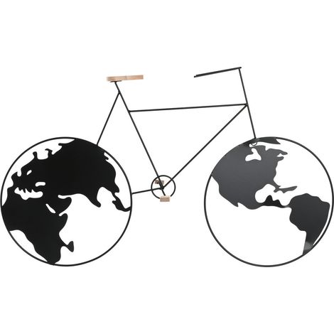 DKD Home Decor Bicyclette Métal Noir Style Loft (1/3)