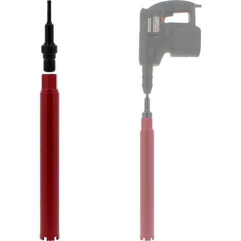 Gt Market – Couronne diamant Ø 56 mm – Adaptateur SDS-plus pour perceuse et perforateur – Forage rapide dans béton armé et granit (1/5)
