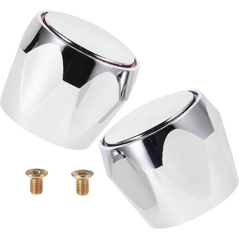 jeu de boutons de rechange pour eau chaude et froide, compatibles avec les robinets de douche et de baignoire. Kit de remplacement de poignées avec tige carrée, idéal pour les installations de salle d (1/4)