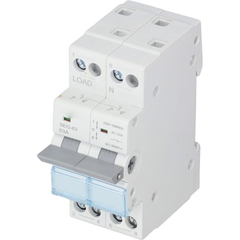 Interrupteur Sectionneur DC 230V 63A 2P Double Alimentation pour Systèmes Solaires et Télécommunications (1/5)