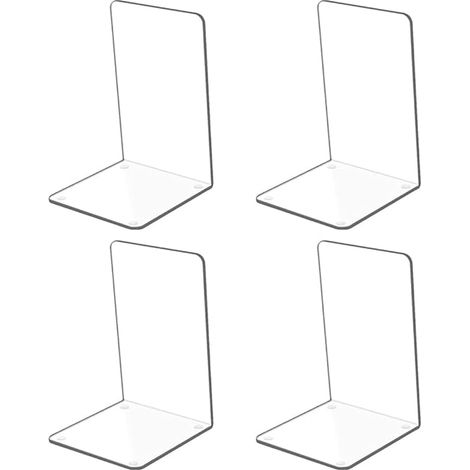 Serre livres acrylique transparent, organisateur livres bureau étagère (1/5)