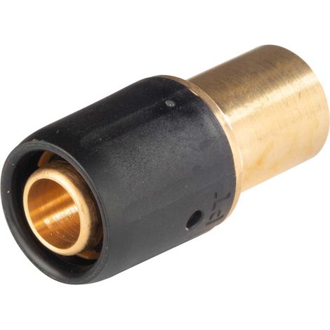 Selfio-Steck Aluverbund Steckfitting  Übergang auf Kupferrohr Pressanschluss 20 x 2 - 15 mm DVGW