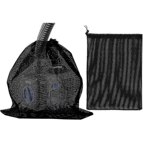 Ensemble de deux grands sacs filtrants pour pompe à eau de bassin, mesurant 45 cm x 45 cm (hs)