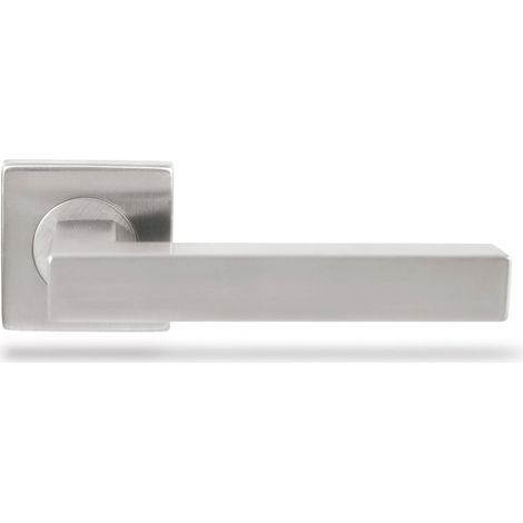 Rosette Modèle Quiron Acier Inox Mat - QUIRÓN PLUS - Poignée rosace carrée par Selec D&D (1/3)