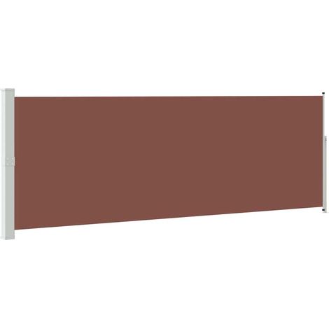 Maison Exclusive - Ausziehbare Seitenmarkise 160x500 cm Braun (1/5)