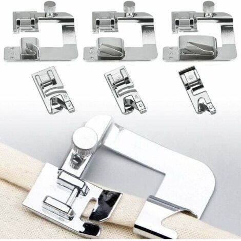 Sewing machine accessories hemmer hemmer foot 4/8" 13mm 6/8" 19mm 8/8" 25mm (1/5)