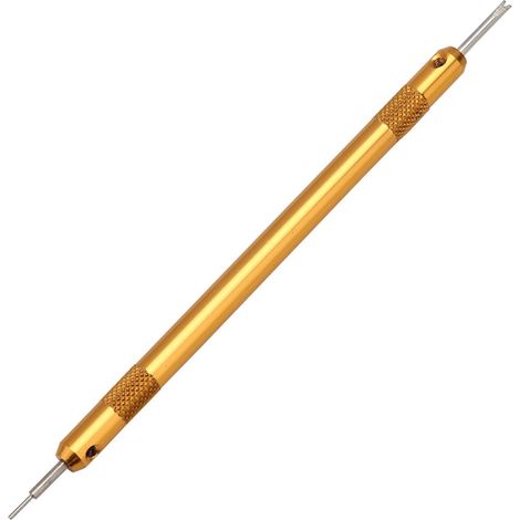 Tournevis Dissolvant de Barre à Ressort, Tête en Acier de Haute dureté, Poignée en Aluminium pour la Réparation de Montres, Outil de Conception Ergonomique (1/5)