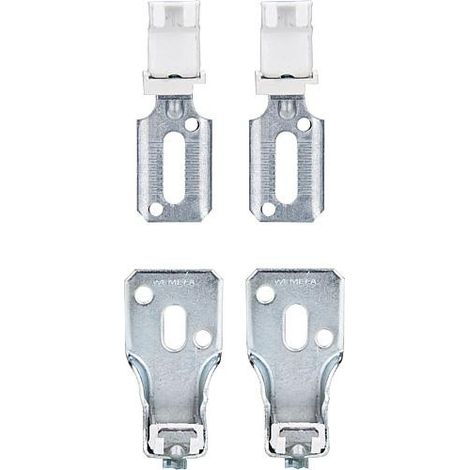 Fixation uni pour radiateur compact et a plaque sans rails pour le montage sur grille