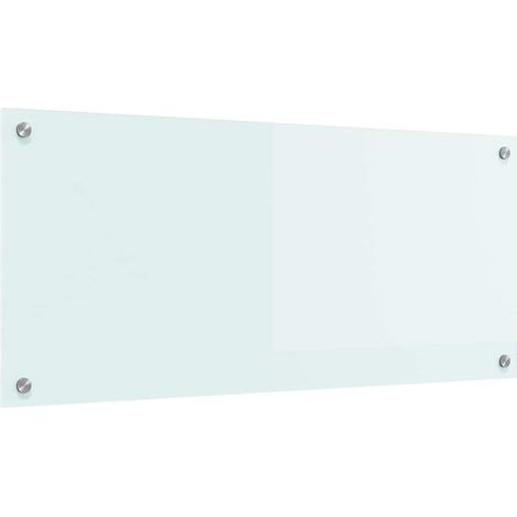 Salpicadero de cocina Leche 90 x 40 cm vidrio templado vidaXL
