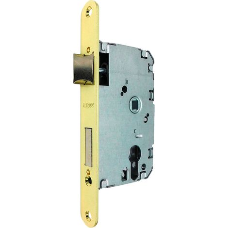 Serrure Mortaise Laitonnée Cylindre Européen 40/47 Mm - Micel