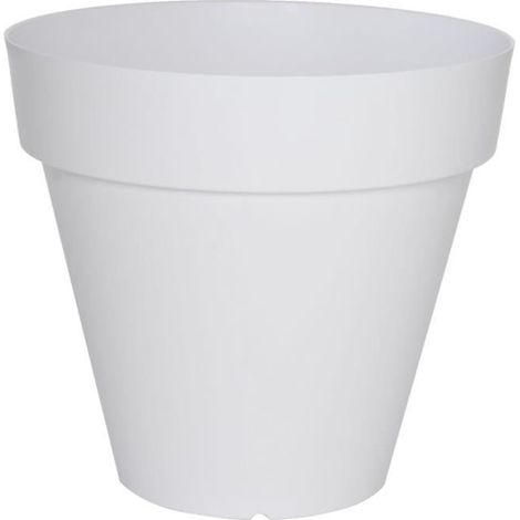RIVIERA Soleilla round pot - 50 cm - White (1/4)