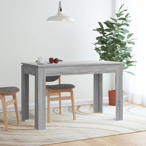Table de salle à manger, Table à dîner, Table de Cuisine Sonoma gris 120x60x76 cm Bois d'ingénierie GHY8954 (1/5)