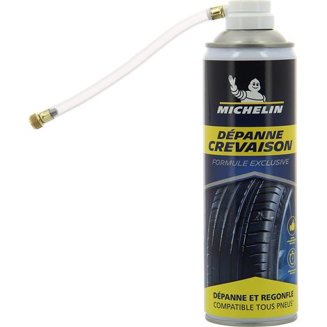 Spray MICHELIN 9472 Dépanne crevaison 500 ml colmatage et regonflage sans démontage jusqu’à 6 mm (1/4)