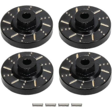Adaptateur de moyeu hexagonal de roue (4 pièces) avec disque de frein pour voiture RC 1/18 FMS S (1/5)