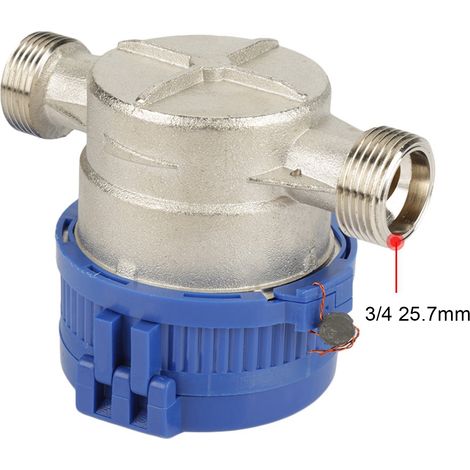 15 mm (1/2 Zoll) Kaltwasserzähler mit Anschlüssen für Garten- und Hausgebrauch (1/5)