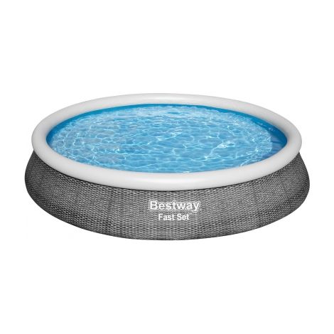 Piscina hinchable con filtro de cartucho BESTWAY Fast Set Ratan 396x84cm