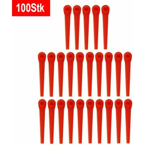 100 lames de rechange en plastique pour coupe-bordures Gardena Easycut Li-18/23r (100 pièces) (1/5)