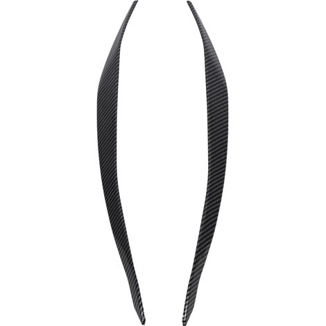 Schwarze ABS-Scheinwerferabdeckungen in Carbonfaser-Optik für BMW 5er F10 LCI (2014-2016). (1/5)