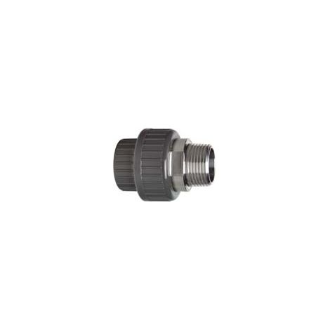 GF Übergangsverschraubung PVC-U/1.4404 d 16x3/8" AG, Dichtung EPDM (1/2)