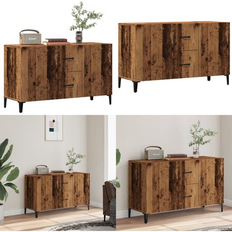 Aparador de madera de ingeniería envejecida 100x36x60 cm - Almacenamiento - Muebles decorativos